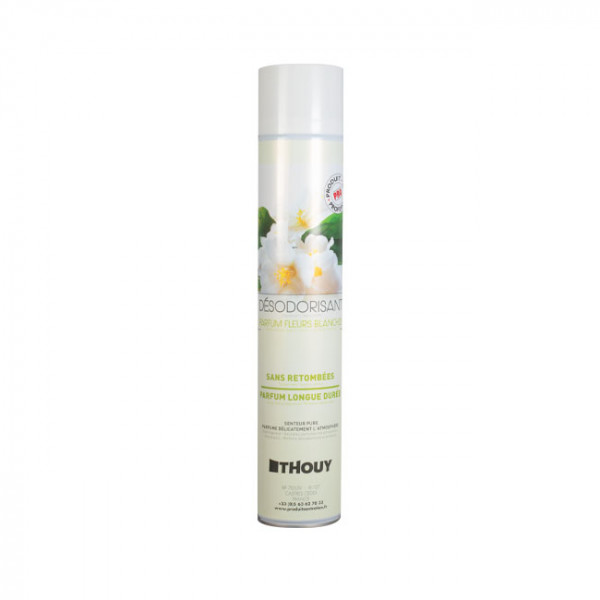 Aérosol désodorisant Fleurs blanches 750 mL
