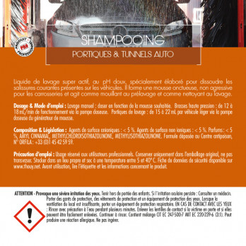Shampooing auto portiques et tunnels 20 L