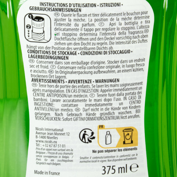 Mèche parfumée citron & désodorisant.