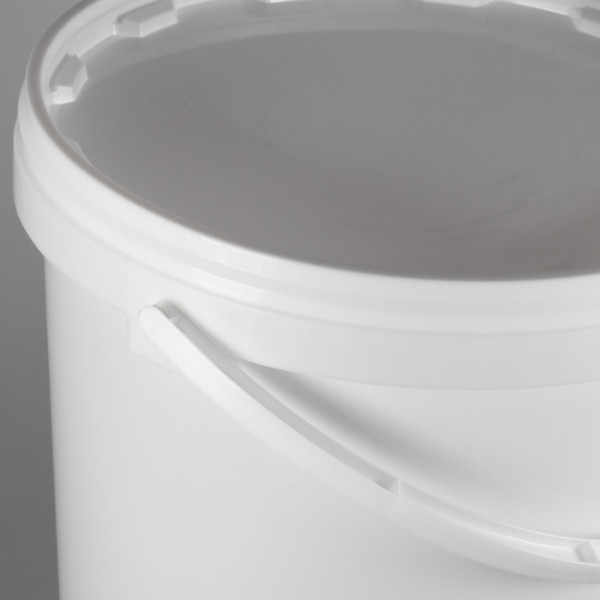 Seau en plastique blanc pour travaux 10 L