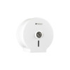 Dérouleur papier toilette mini jumbo métal blanc