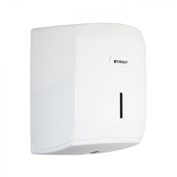 Dérouleur maxi bobines blanc en ABS - pour essuyage