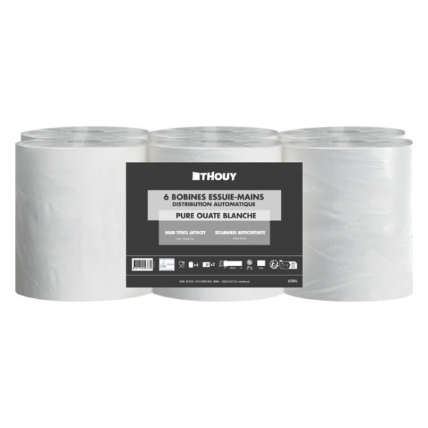 Bobine d'essuie-mains Pure Ouate pour distributeur automatique - 124 m.