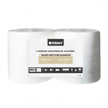 Bobine industrielle 2 plis - Ouate recyclée - 240 m