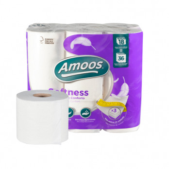 Papier toilette 3 plis - Pure ouate - Rouleaux de 30 m