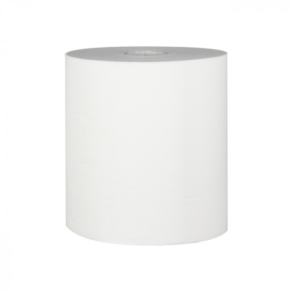 Distributeur automatique essuie-mains ABS blanc.