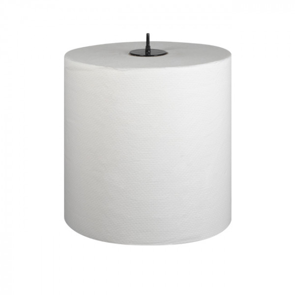 Dérouleur papier toilette noir + papier.