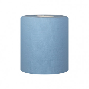 Maxi bobine 2 plis - Ouate recyclée bleue - 112 m