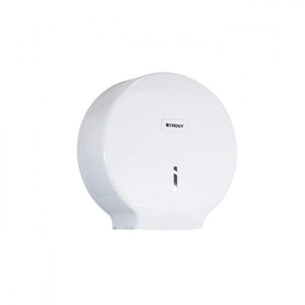 Dérouleur papier toilette mini jumbo blanc ABS