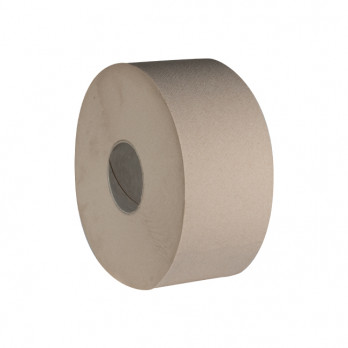 Papier toilette 2 plis - Ouate recyclée havane - Mini jumbo de 180 m