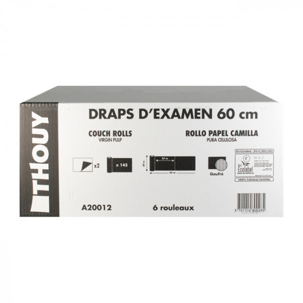 Rouleaux de draps d'examen jetables en papier