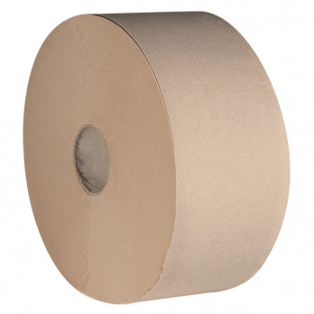 Papier toilette 2 plis - Ouate recyclée havane - Rouleaux de 134 m - Distribution feuille à feuille