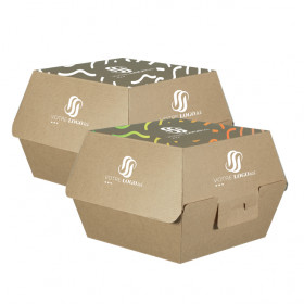 Boîtes à hamburger en carton personnalisés
