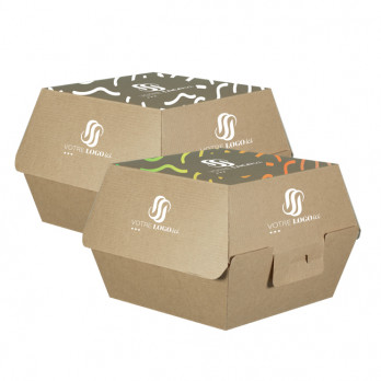 Boîtes à hamburger en carton personnalisés