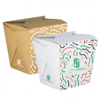 Pots à pâtes en carton personnalisés