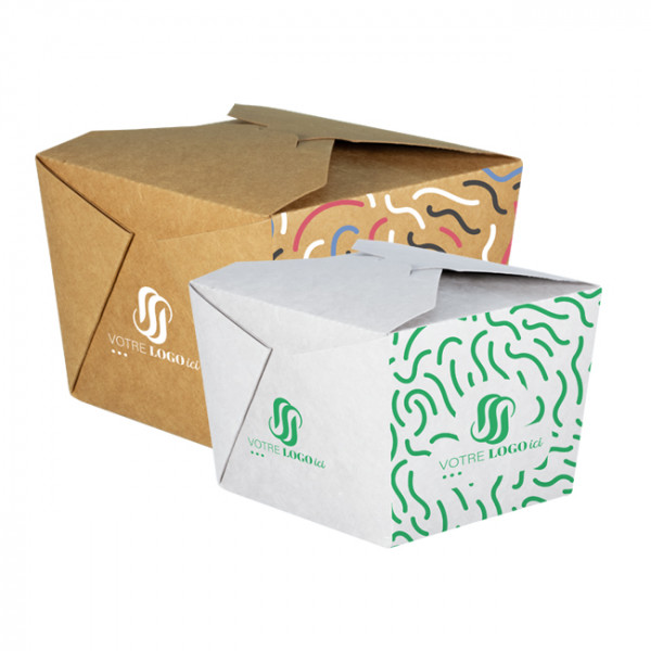 Boîtes repas en carton personnalisées
