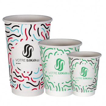 Gobelets en carton double paroi personnalisés
