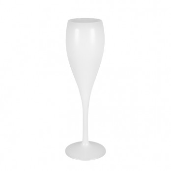 Flûte à champagne réutilisable blanche 12 cL