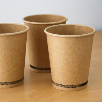 Gobelet 100% carton kraft 0% plastique 8 Oz