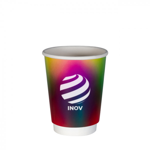 Gobelet carton double paroi personnalisé - 12 Oz - couleurs illimitées
