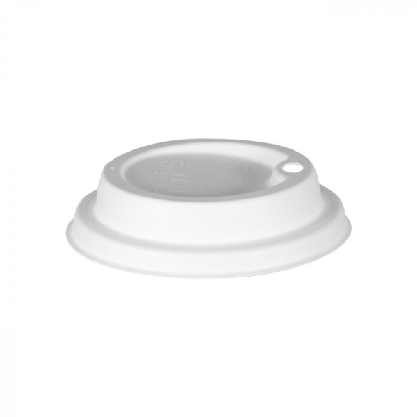 Couvercle dôme en fibres végétales Ø 8 cm pour gobelets en carton