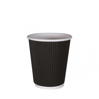 Gobelet carton triple paroi noir 8 Oz