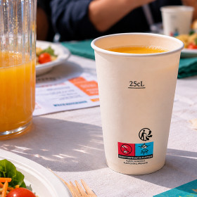 Fournisseur de gobelets carton banc pas cher pour associations