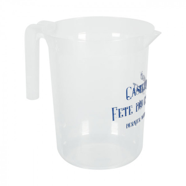 carafe réutilisable personnalisée 1.5L plastique Castelnaudary