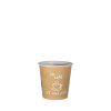 Gobelet carton kraft décoré 4 Oz - Collection naturelle