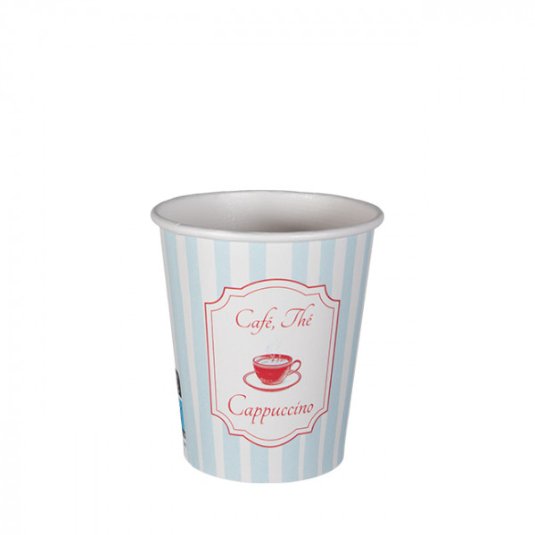 Gobelet carton décoré 8 Oz - Collection vintage