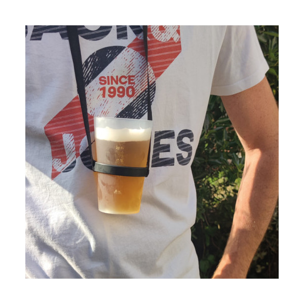 Gobelet réutilisable translucide 33 cl jaugé à 25 cl