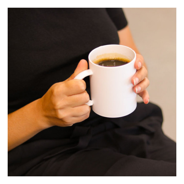 Mug réutilisable plastique blanc 40 cl 50M001.