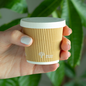 Couvercle en carton pour gobelet Ø 6,3 cm