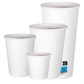 Gobelets en carton blanc de qualité professionnelle