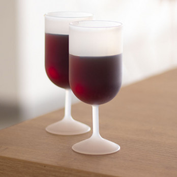 Verre à vin réutilisable translucide 18 cL