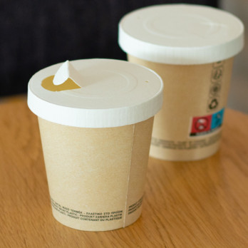 Couvercles en carton pour gobelet