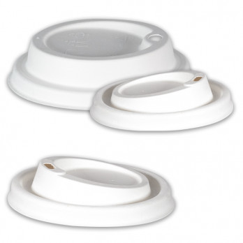 Couvercles dôme en fibres végétales pour gobelet