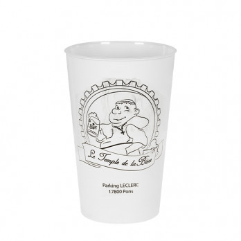 Gobelet réutilisable évasé 60 cL personnalisé - Impression digitale couleurs illimitées