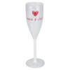 Flûte à champagne imprimée pour mariage