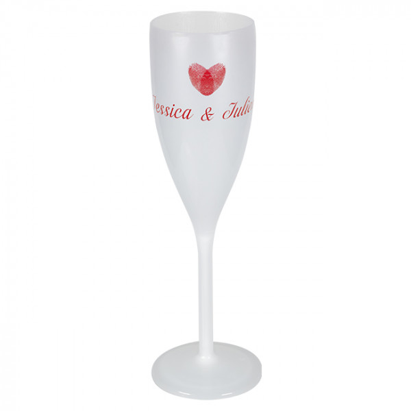 Flûte à champagne imprimée pour mariage