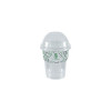 Gobelet à milkshake personnalisé en PET avec couvercle dôme 25 cL - Impression jusqu'à 4 couleurs