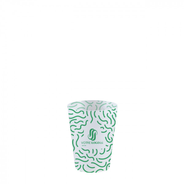 Gobelet réutilisable 12 cL personnalisé - Impression digitale couleurs illimitées