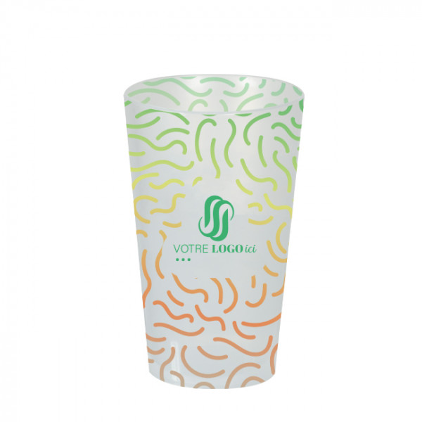 Gobelet réutilisable 40 cL personnalisé - Impression digitale couleurs illimitées