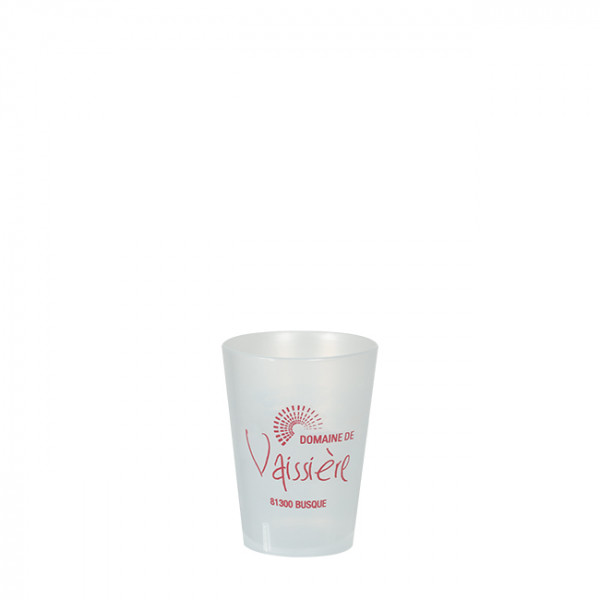 Gobelet réutilisable 12 cL personnalisé - Impression digitale couleurs illimitées