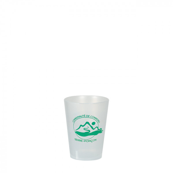 Gobelet réutilisable 12 cL personnalisé - Impression digitale couleurs illimitées