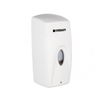 Distributeur automatique de savon et gel hydroalcoolique 1 L - Plastique ABS blanc