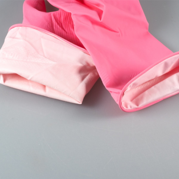 Gants latex rose taille M pour EPI et protection individuelle.