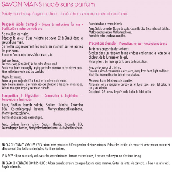 savon mains sans parfum bidon 5 L, crème lavante sans parfum pour les mains Brioxol 5 L, crème lavante mains sans parfum B20009