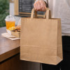 Sacs en papier kraft marron pour snack restaurant