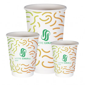 Gobelets en carton double paroi personnalisés